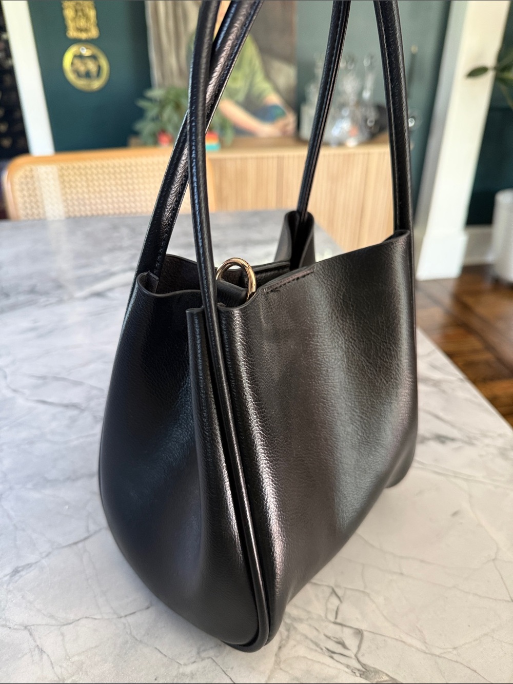 Anthropologie The Hollace Tote Mini Edition Bag in Black - Picture 3 of 9